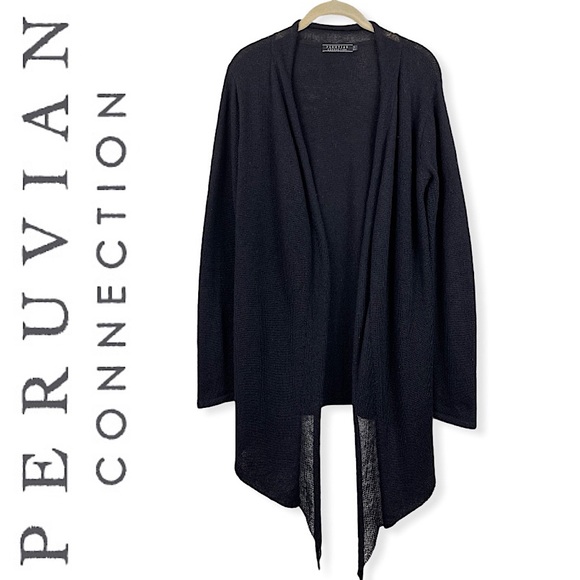 Peruvian Connection Sweaters - Peruvian Connection Baby Alpaca Cardigan Sweater S